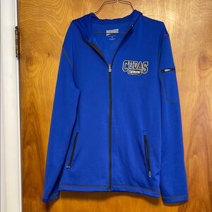 Blue Cudas Zip Up Swimming Jacket with Hood